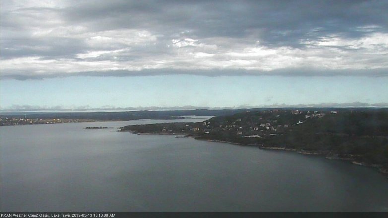 Lake Travis webcam, March 13, 2019 9:20 AM CT