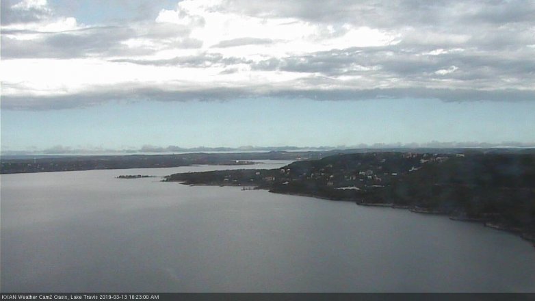 Lake Travis webcam, March 13, 2019 9:25 AM CT