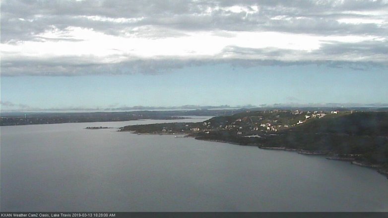 Lake Travis webcam, March 13, 2019 9:30 AM CT