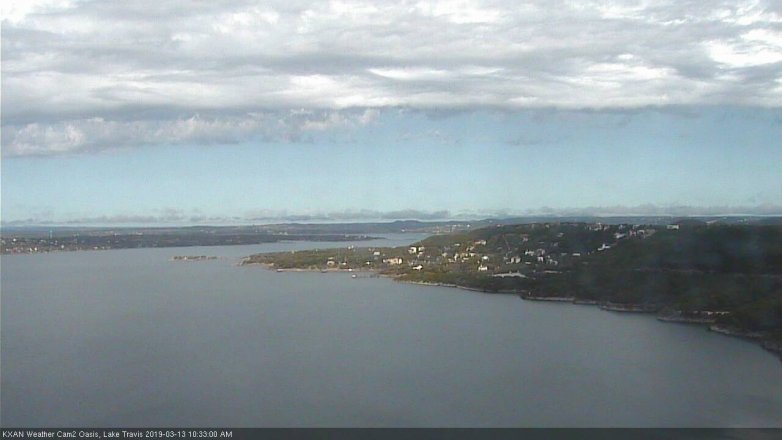 Lake Travis webcam, March 13, 2019 9:35 AM CT