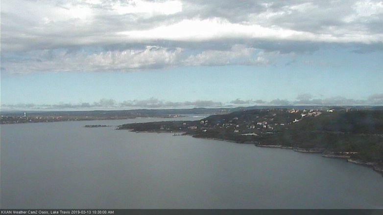 Lake Travis webcam, March 13, 2019 9:40 AM CT