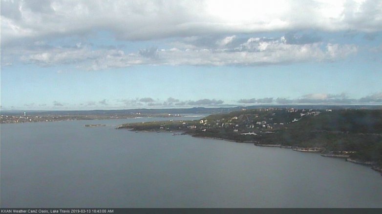 Lake Travis webcam, March 13, 2019 9:45 AM CT