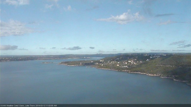 Lake Travis webcam, March 13, 2019 10:05 AM CT