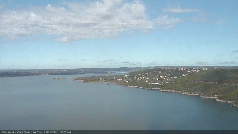 Lake Travis webcam, March 13, 2019 10:10 AM CT