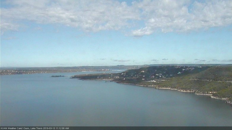 Lake Travis webcam, March 13, 2019 10:15 AM CT