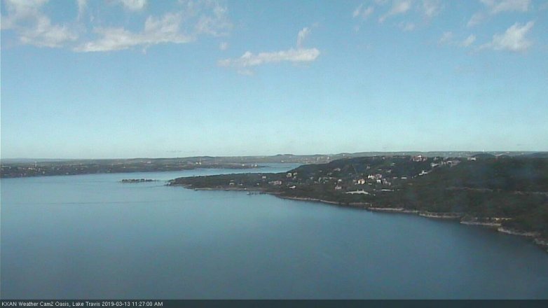 Lake Travis webcam, March 13, 2019 10:30 AM CT