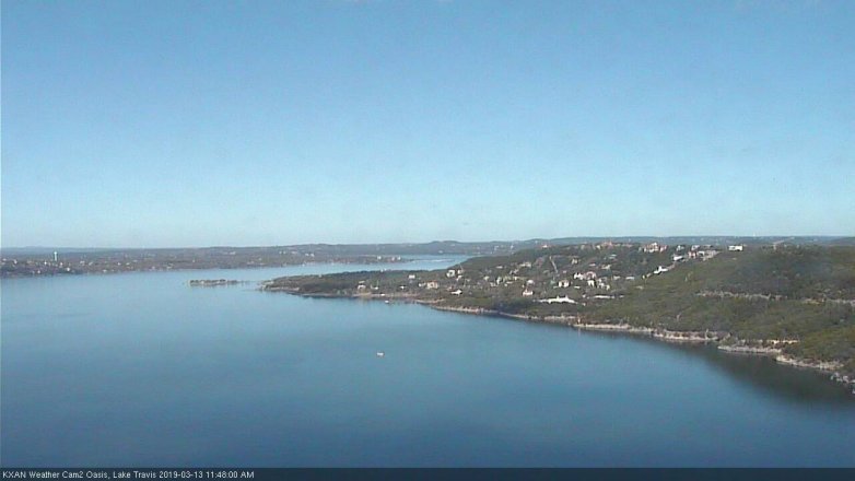 Lake Travis webcam, March 13, 2019 10:50 AM CT