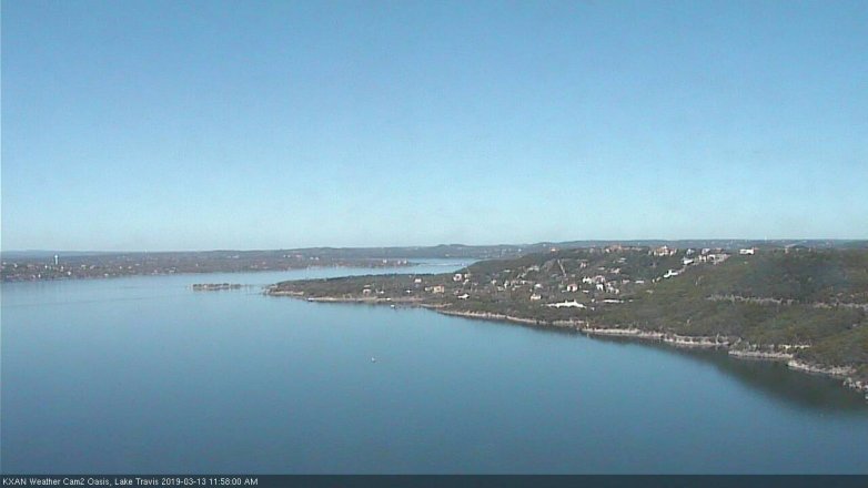 Lake Travis webcam, March 13, 2019 11:00 AM CT
