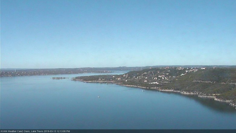 Lake Travis webcam, March 13, 2019 11:15 AM CT