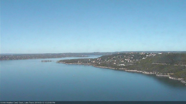 Lake Travis webcam, March 13, 2019 11:25 AM CT