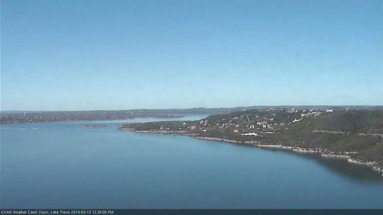 Lake Travis webcam, March 13, 2019 11:40 AM CT