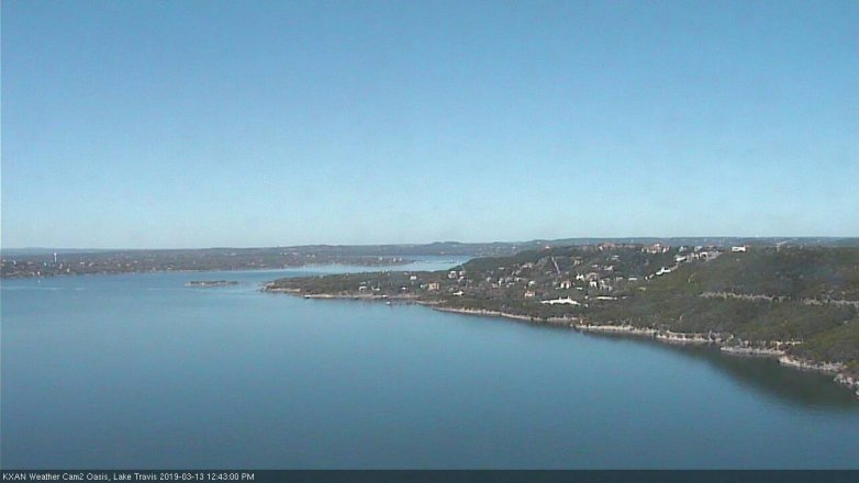 Lake Travis webcam, March 13, 2019 11:45 AM CT