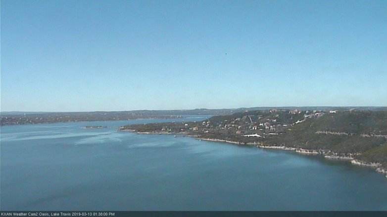 Lake Travis webcam, March 13, 2019 12:40 PM CT