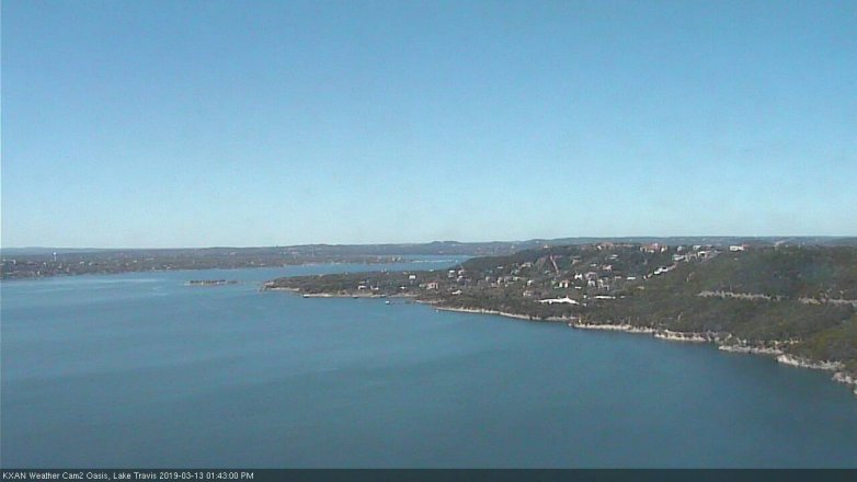 Lake Travis webcam, March 13, 2019 12:45 PM CT