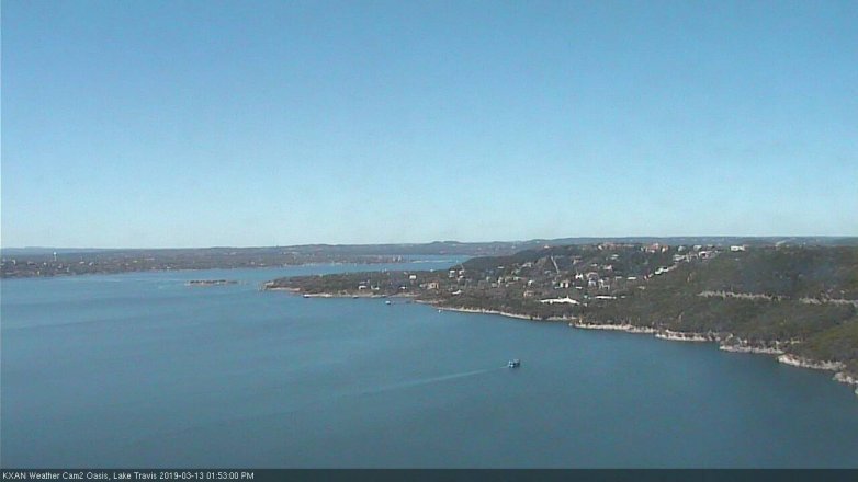 Lake Travis webcam, March 13, 2019 12:55 PM CT