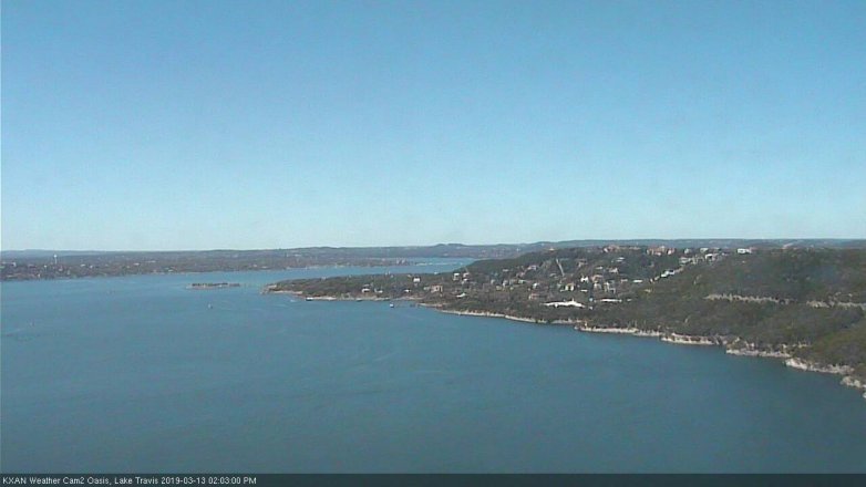Lake Travis webcam, March 13, 2019 1:05 PM CT