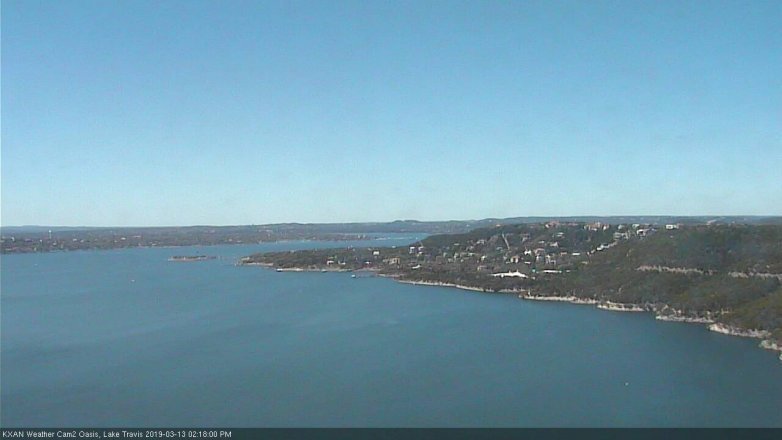 Lake Travis webcam, March 13, 2019 1:20 PM CT