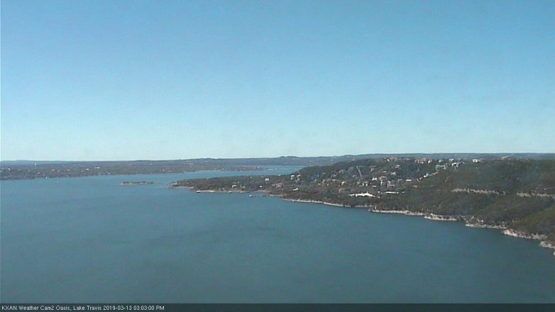 Lake Travis webcam, March 13, 2019 2:05 PM CT