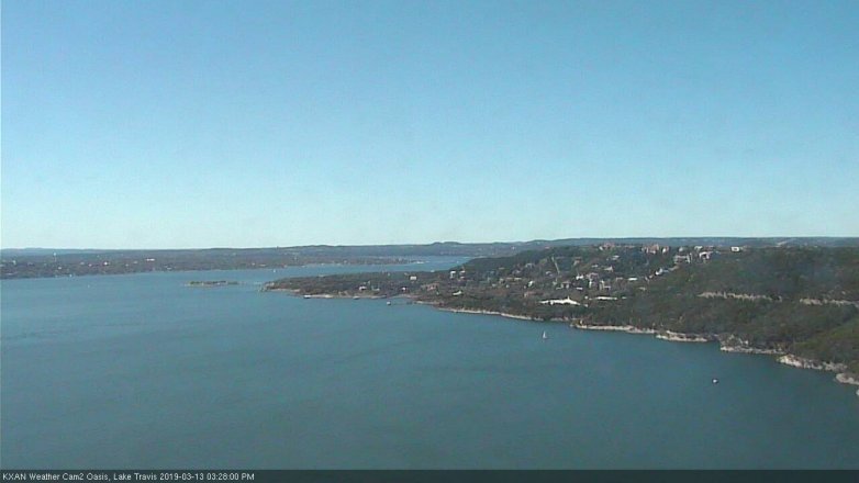 Lake Travis webcam, March 13, 2019 2:30 PM CT