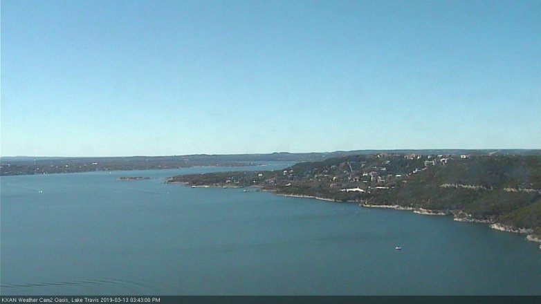 Lake Travis webcam, March 13, 2019 2:45 PM CT