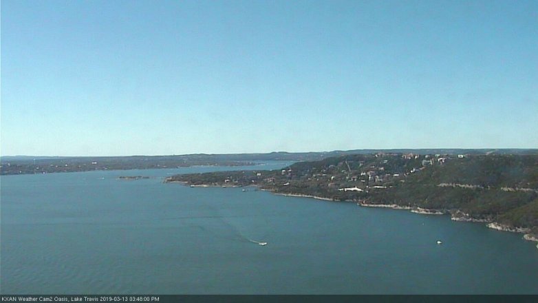 Lake Travis webcam, March 13, 2019 2:50 PM CT