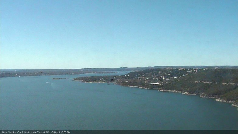 Lake Travis webcam, March 13, 2019 3:00 PM CT