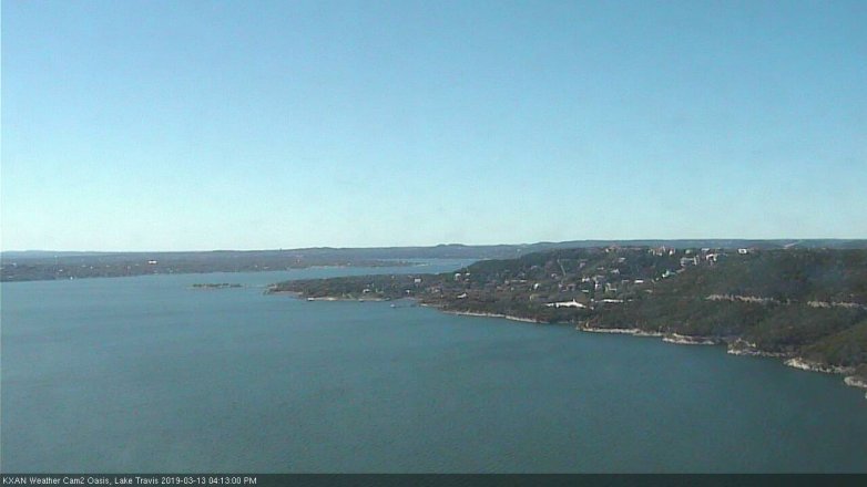 Lake Travis webcam, March 13, 2019 3:15 PM CT