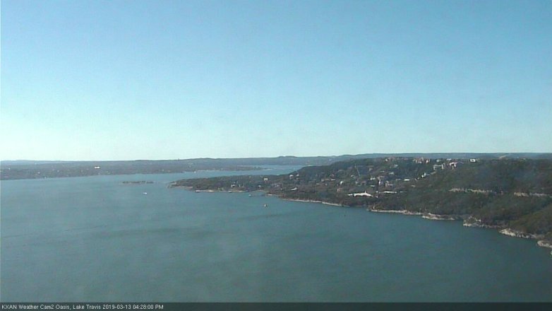 Lake Travis webcam, March 13, 2019 3:30 PM CT