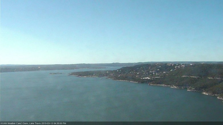 Lake Travis webcam, March 13, 2019 3:40 PM CT
