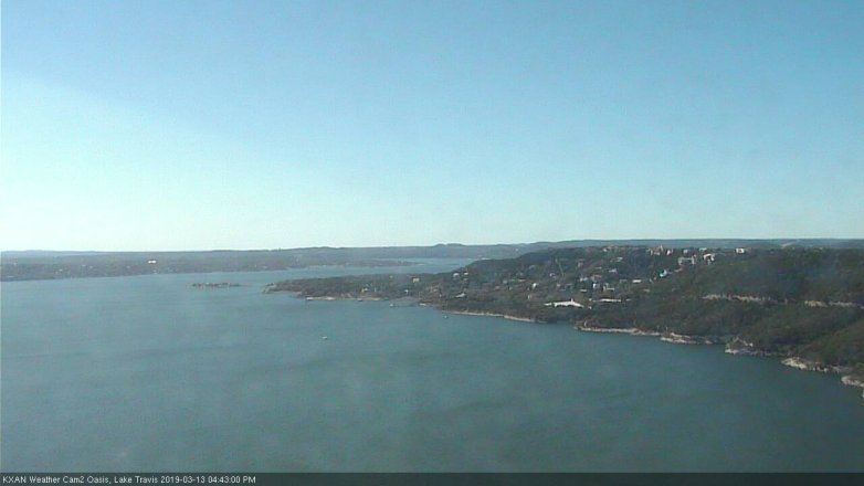 Lake Travis webcam, March 13, 2019 3:45 PM CT