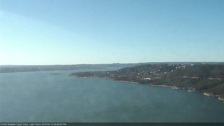 Lake Travis webcam, March 13, 2019 3:50 PM CT