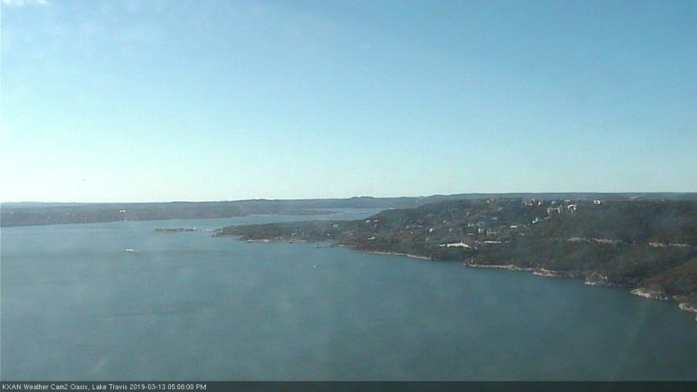 Lake Travis webcam, March 13, 2019 4:10 PM CT