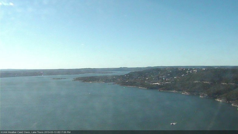 Lake Travis webcam, March 13, 2019 4:20 PM CT