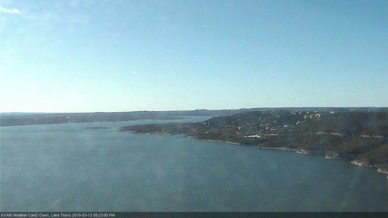 Lake Travis webcam, March 13, 2019 4:25 PM CT