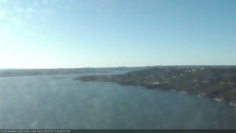 Lake Travis webcam, March 13, 2019 4:50 PM CT