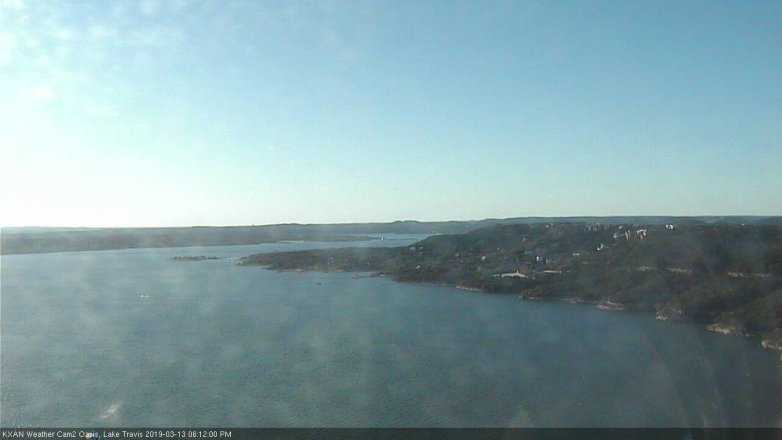 Lake Travis webcam, March 13, 2019 5:15 PM CT