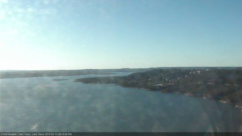 Lake Travis webcam, March 13, 2019 5:20 PM CT