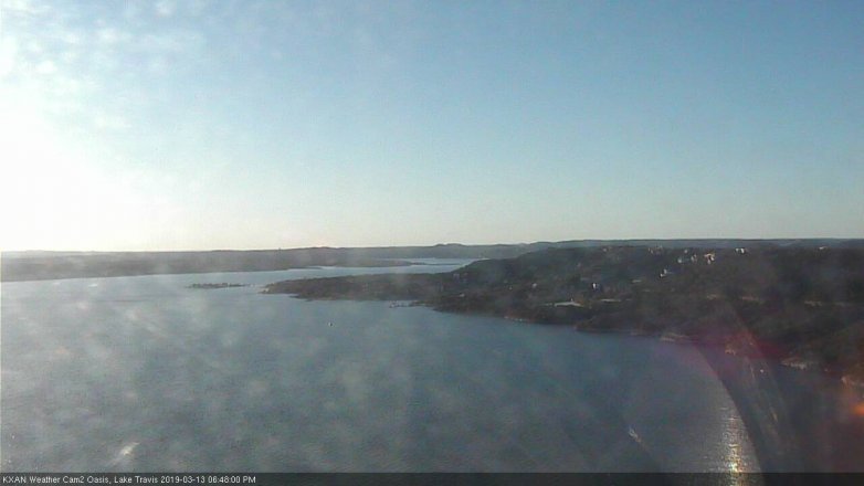 Lake Travis webcam, March 13, 2019 5:50 PM CT