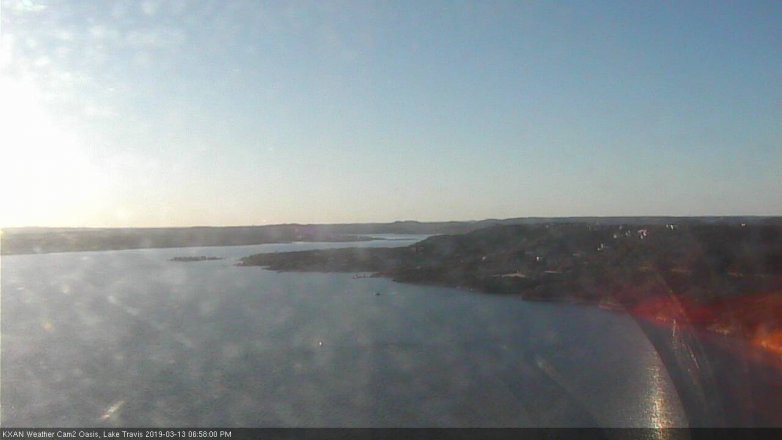 Lake Travis webcam, March 13, 2019 6:00 PM CT