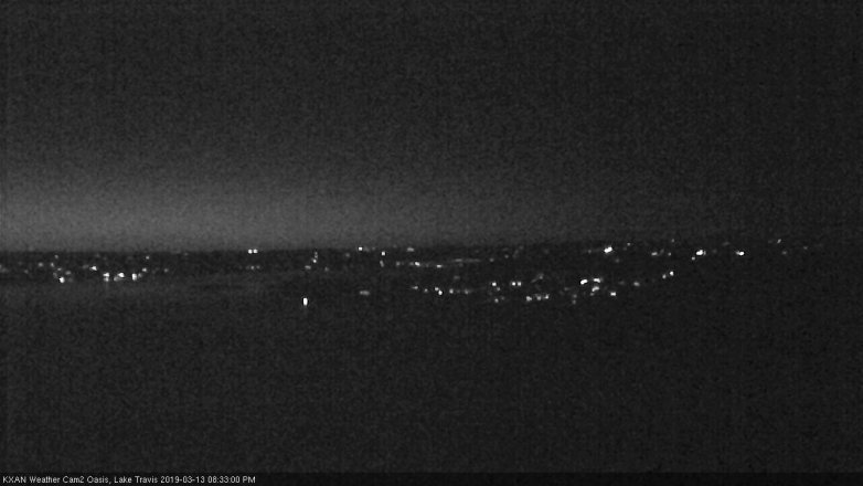 Lake Travis webcam, March 13, 2019 7:35 PM CT