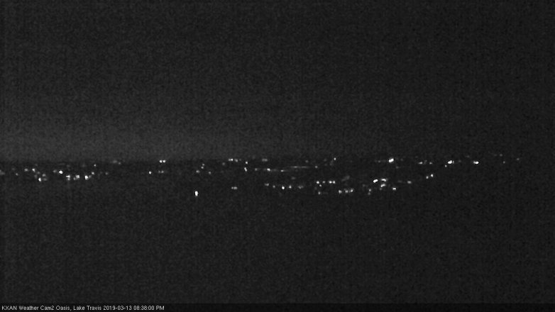 Lake Travis webcam, March 13, 2019 7:40 PM CT
