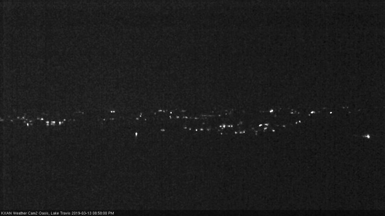 Lake Travis webcam, March 13, 2019 8:00 PM CT