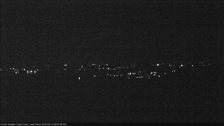 Lake Travis webcam, March 13, 2019 8:10 PM CT