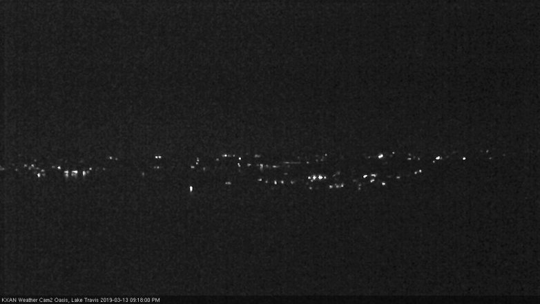 Lake Travis webcam, March 13, 2019 8:20 PM CT