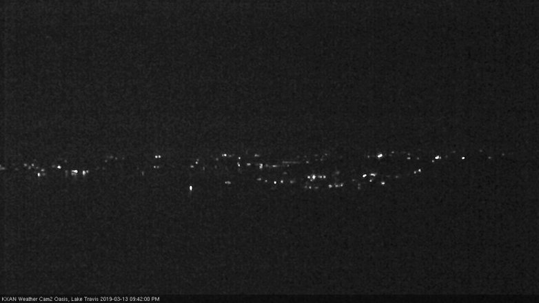 Lake Travis webcam, March 13, 2019 8:45 PM CT