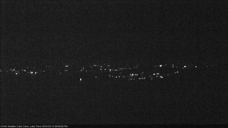 Lake Travis webcam, March 13, 2019 8:50 PM CT
