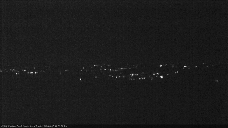 Lake Travis webcam, March 13, 2019 9:05 PM CT