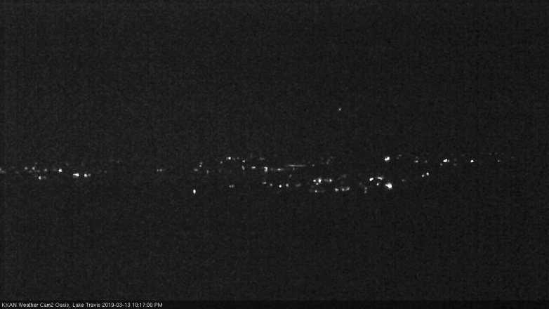 Lake Travis webcam, March 13, 2019 9:20 PM CT