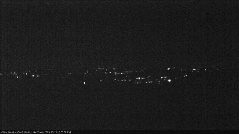 Lake Travis webcam, March 13, 2019 9:25 PM CT