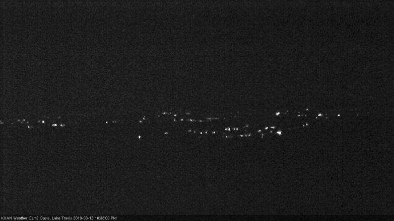 Lake Travis webcam, March 13, 2019 9:35 PM CT